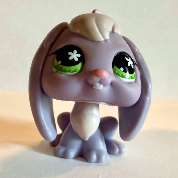 Littlest Pet Shop LPS 648 Rabbit Lavender Floppy Ears~ Authentic - Picture 1 of 2